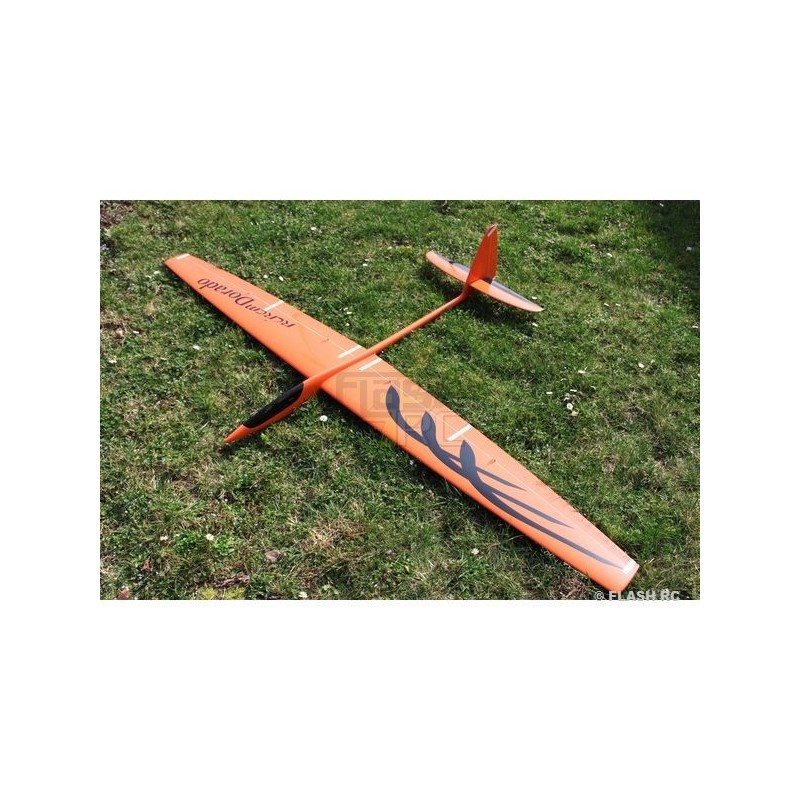 Velas RC - Dorado Full Carbon aprox.2.34m naranja y negro RCRCM - FLASH RC