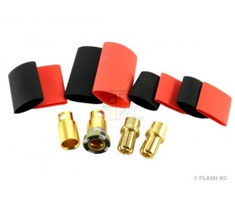OR 2/2.3/3/3.5/4/5/5.5/6/8 socket - OR 8mm ASC (anti-spark) M/F socket (2 pairs) JETI - FLASH RC