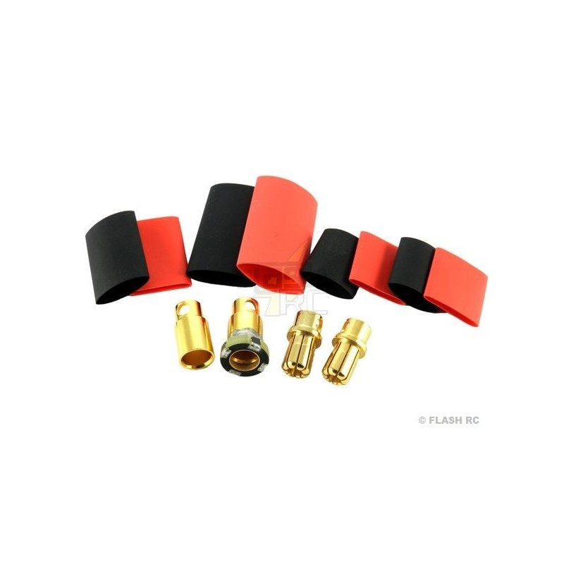 OR 2/2.3/3/3.5/4/5/5.5/6/8 socket - OR 8mm ASC (anti-spark) M/F socket (2 pairs) JETI - FLASH RC