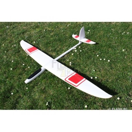 RC Motorgliders - E-Hornet all fiber approx.2.00m white&red RCRCM - FLASH RC