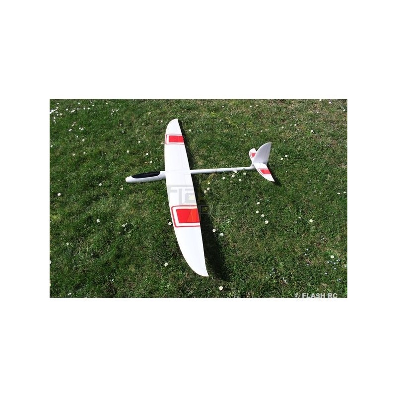 RC Motorsegler - E-Hornet Vollfaser ca.2.00m weiß&rot RCRCM - FLASH RC