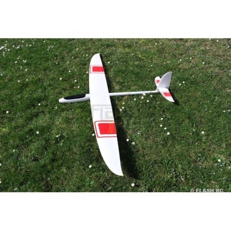 RC Motorgliders - E-Hornet all fiber approx.2.00m white&red RCRCM - FLASH RC