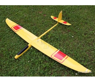 Motoplaneurs RC - E-Hornet tout fibre env.2.00m  jaune&rouge RCRCM - FLASH RC