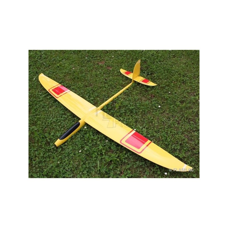 RC Motorgliders - E-Hornet all fiber approx.2.00m yellow&red RCRCM - FLASH RC