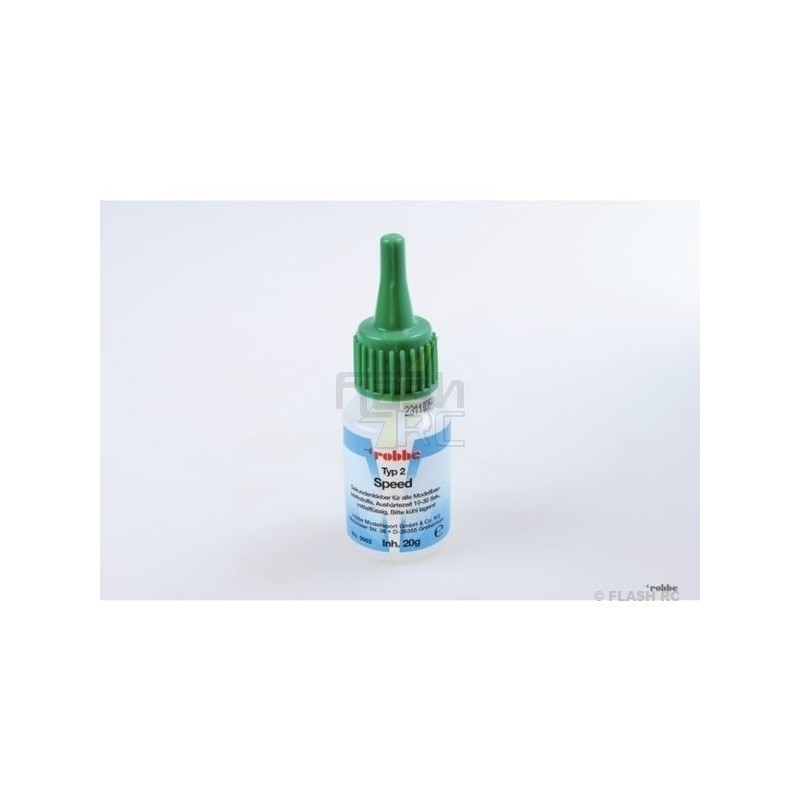 Cyano Elapor/Epp/Wood - Cyano Speed Typ 2 medium glue 20g ROBBE - FLASH RC