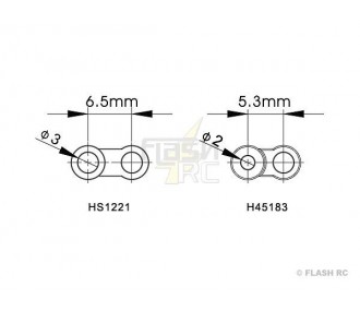 T-REX 450 PLUS/SPORT/V2 - H45183 - Doppie masse - TREX 450 SPORT V2 Align - FLASH RC 2