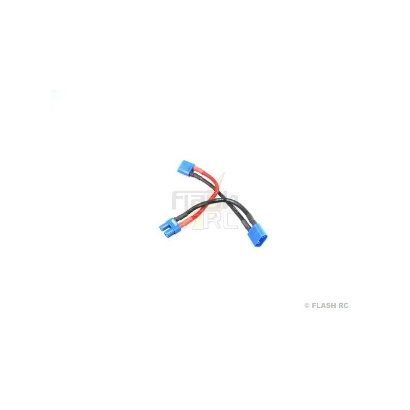 Serial/parallel cables for batteries & motors - DC3 serial cable (Ø:12AWG, L:10cm) - FLASH RC