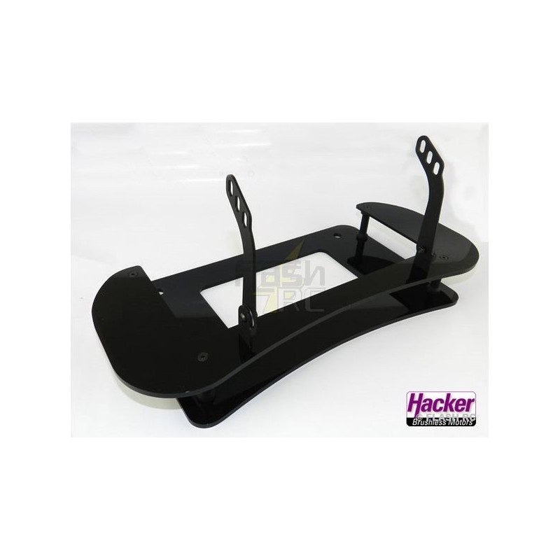 Pour Tx JETI - Pupitre acryl noir pour DC-14/16 Jeti - FLASH RC