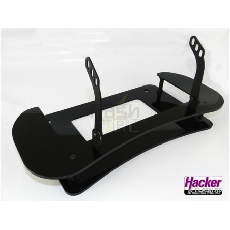 Pour Tx JETI - Pupitre acryl noir pour DC-14/16 Jeti - FLASH RC