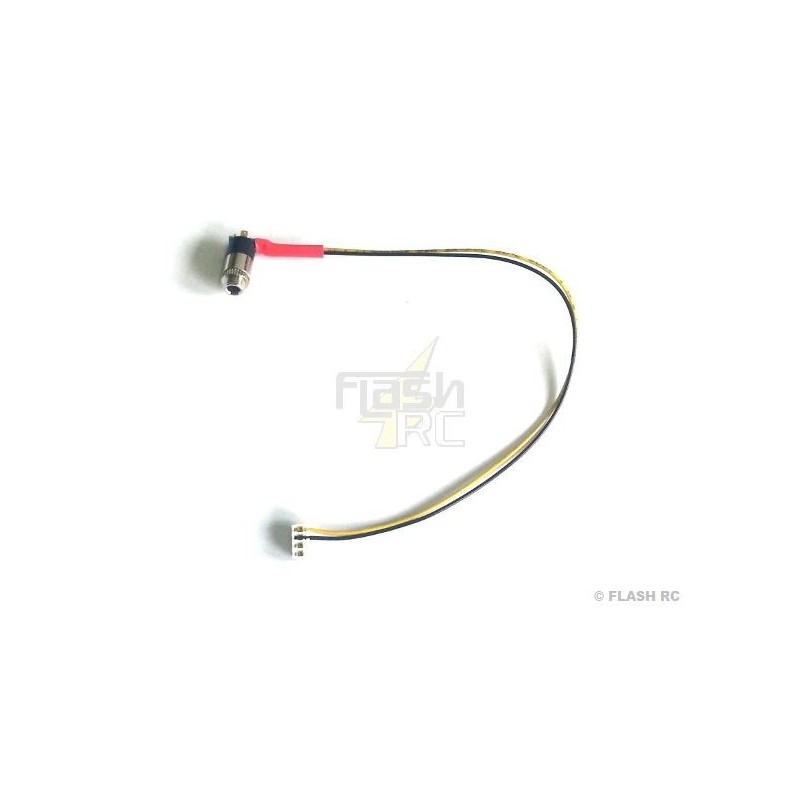 Cables, adaptateurs et accessoires simulateurs - Adaptateur PPM (rouge stéréo) Jack 3.5mm pour DC/DS16 Jeti - FLASH RC