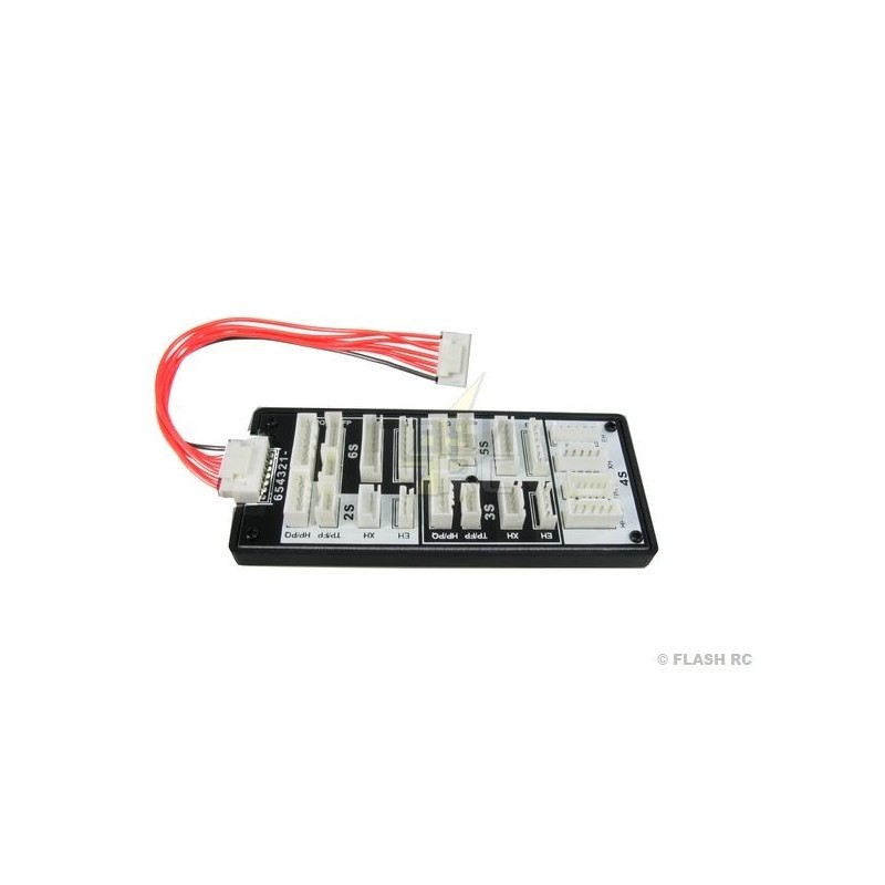 Cargador accesorios - Multi balance board 2-6S (HP/PQ,TP/FP,XH,EH) -> JST-XH - FLASH RC
