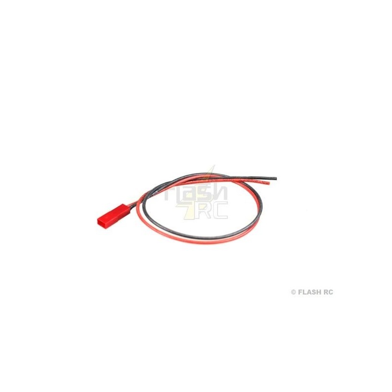 Kabel für Batterien, Motoren, etc... - Stecker JST-BEC Buchse 0.5mm², 30cm deutsche Qualität Muldental - FLASH RC