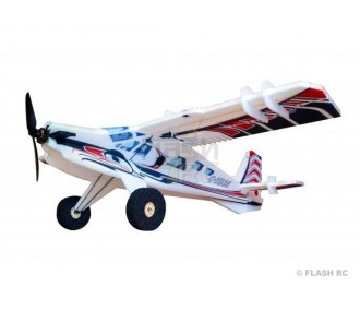 Aerei RC per principianti - RC Factory Crack Turbo Beaver rosso/nero 'FUN SERIES' circa 0,80m - FLASH RC