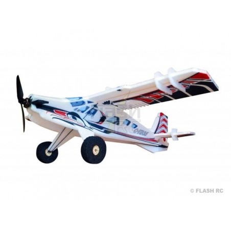 Aviones RC Principiantes - RC Factory Crack Turbo Beaver rojo/negro 'FUN SERIES' aprox.0.80m - FLASH RC