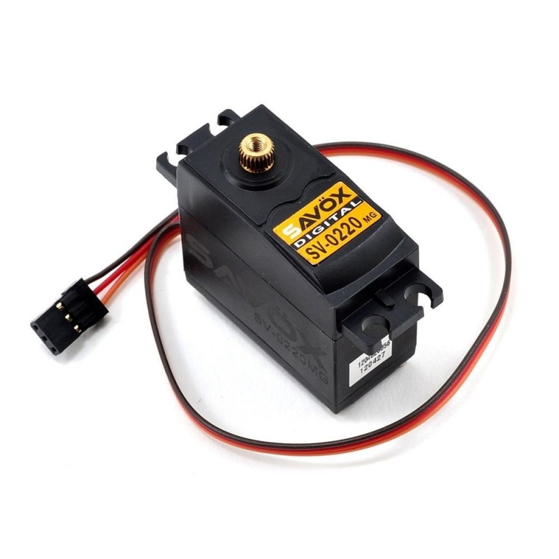 Servos - Savox SV-0220MG servo digital estándar (59g, 8kg.cm, 0.13s/60°) - FLASH RC