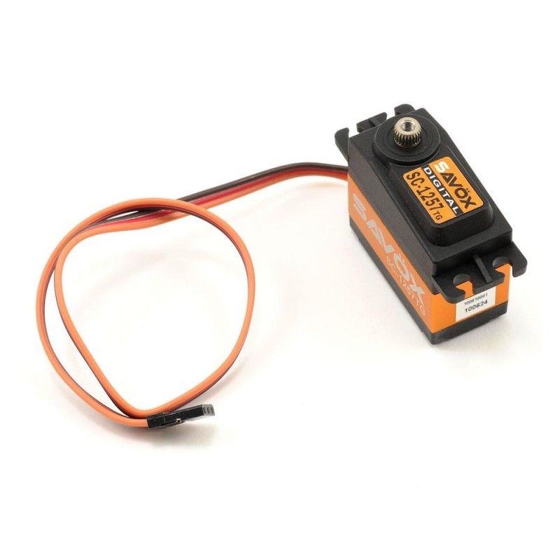Servi - Savox SC-1257TG titanio standard digitale (52g, 10kg.cm, 0,07s/60°) - FLASH RC