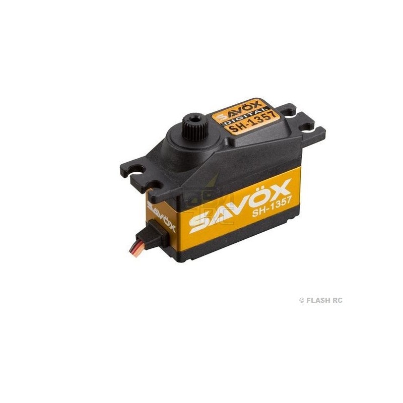 Servo numérique mini Savox SH-1357 (26g, 2.6kg.cm, 0.07s/60°) - FLASH RC