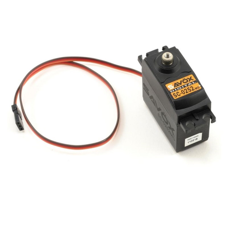 Servo numérique standard Savox SC-0252MG (49g, 10.5kg.cm, 0.19s/60°) - FLASH RC