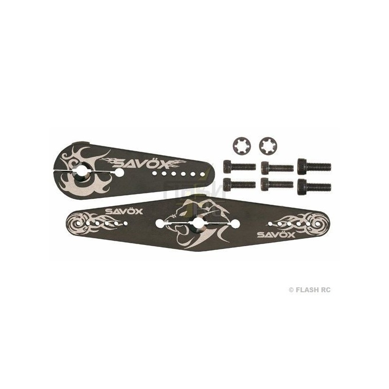 Servo controllers - Set of aluminium servo controllers large scale 1/5th Savox - FLASH RC