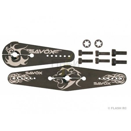 Servo controllers - Set of aluminium servo controllers large scale 1/5th Savox - FLASH RC