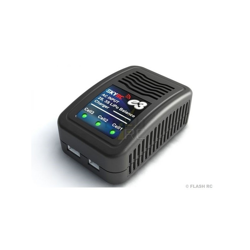 Ladegeräte - Ladegerät E3 V2 2-3S Lipo 11W 220V SkyRC - FLASH RC