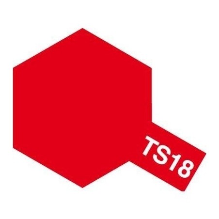 Acrylfarbe TS 100ml TAMIYA - FARBE TAMIYA TS18 ROT METALLISIERT - FLASH RC