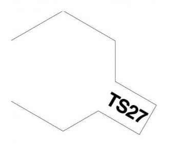 Acrylic paints TS 100ml TAMIYA - TAMIYA PAINT TS27 WHITE MAT - FLASH RC