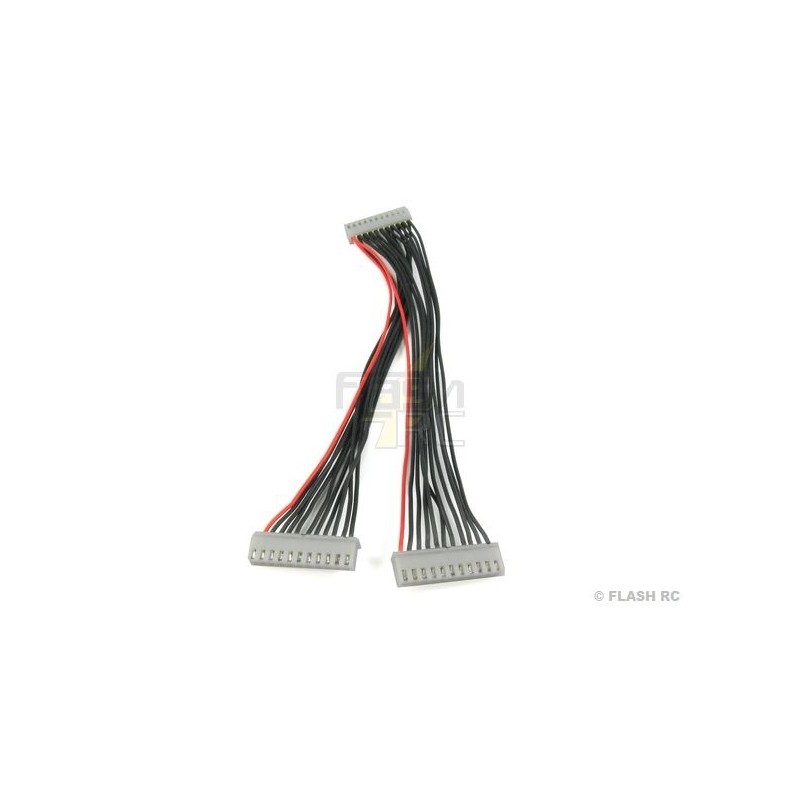 Accessoires chargeurs - Cordon équilibrage double 11 pins -> 11 pins Icharger - FLASH RC