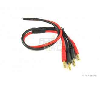 Für Antriebsbatterien - Doppeltes Ladekabel mit blanken Icharger-Drähten (2 Stck.) - FLASH RC