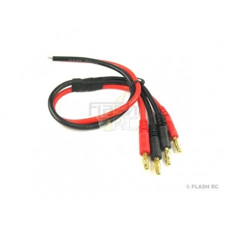 For propulsion batteries - Double charging cable with bare wires Icharger (2 pcs) - FLASH RC