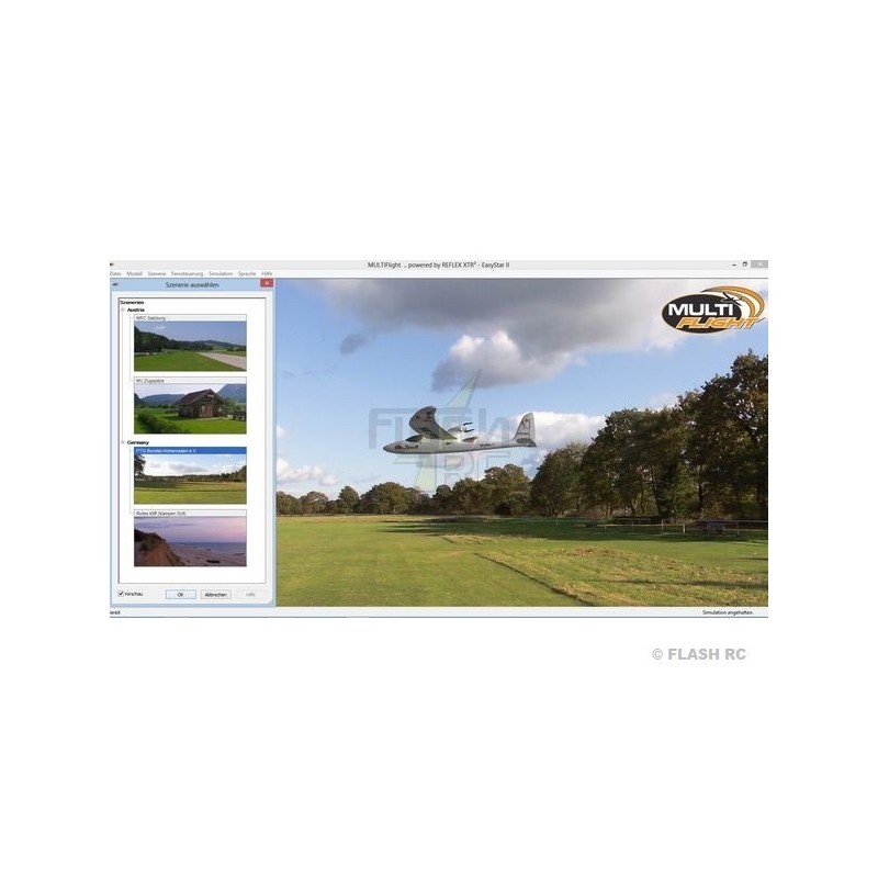 Flight Simulators - Multiflight PLUS Simulator + Smart SX 6 (Mode 1+3) MULTPLEX - FLASH RC