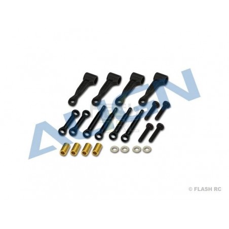 T-REX 150 - H15H003AX - Set de bielettes et bras - T-REX 150 Align - FLASH RC