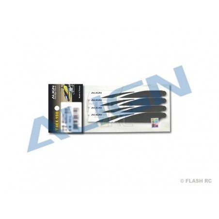 T-REX 150 - HD123AB - Pales noires & blanches - T-REX 150 Align - FLASH RC