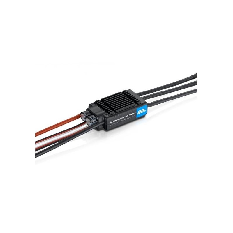Brushless - Controlador Brushless 2-6S 80A BEC FLYFUN V5 HOBBYWING - FLASH RC