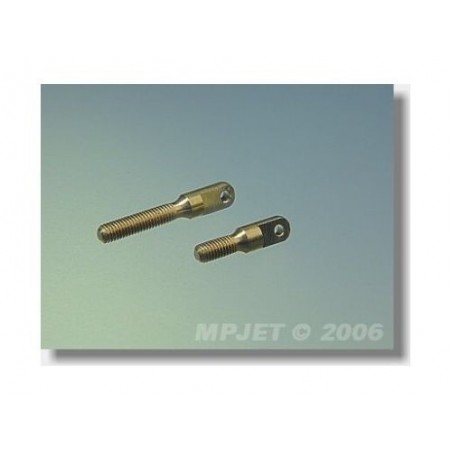 Guignol laiton à visser ø3 long Mp Jet (2pcs) - FLASH RC