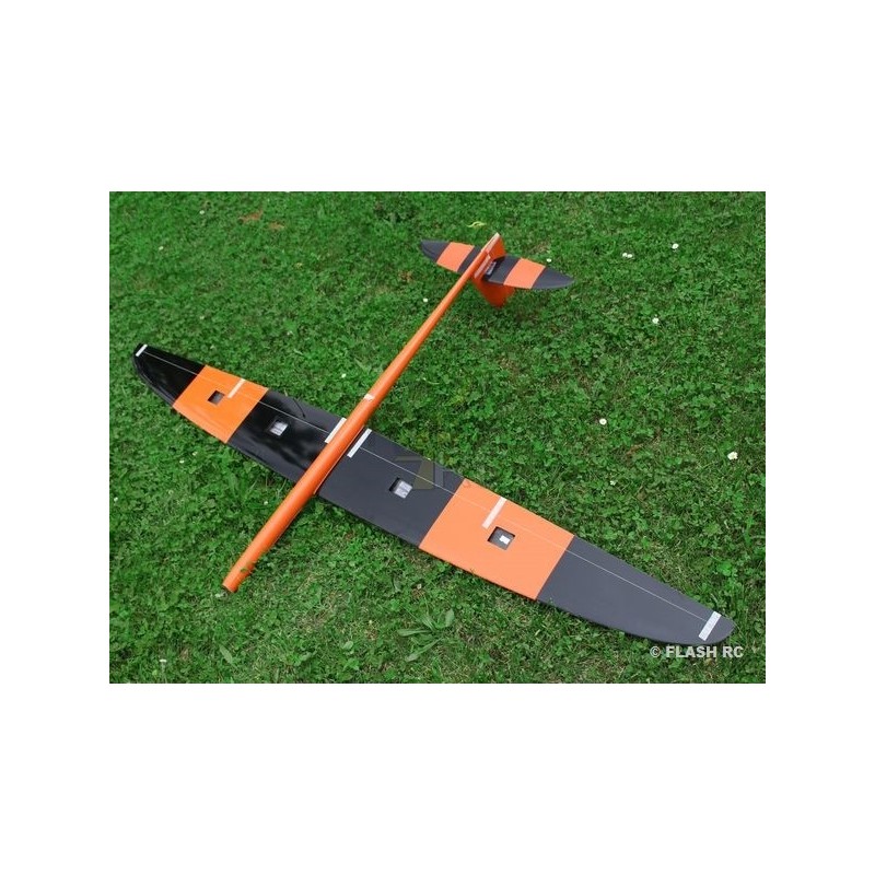 Motoplaneurs RC - E-Typhoon tout fibre env.2.00m orange et noir RCRCM - FLASH RC