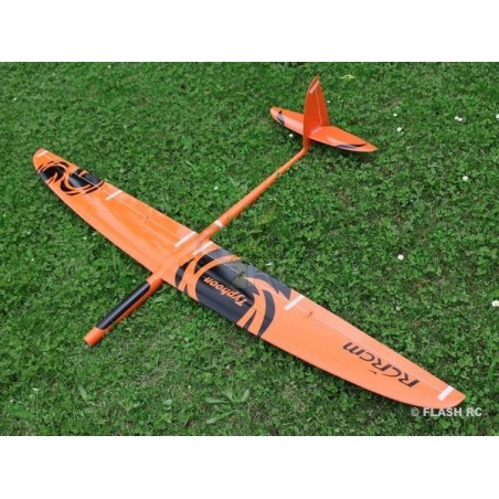 RC-Motorsegler - E-Typhoon Full Carbon 2.00m orange und schwarz RCRCM - FLASH RC
