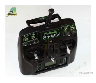 Radiocomandi - PTR-6A Trasmettitore PROTRONIK a 6 canali 2.4Ghz 6/8/0 - Batteria NiMh - FLASH RC 2