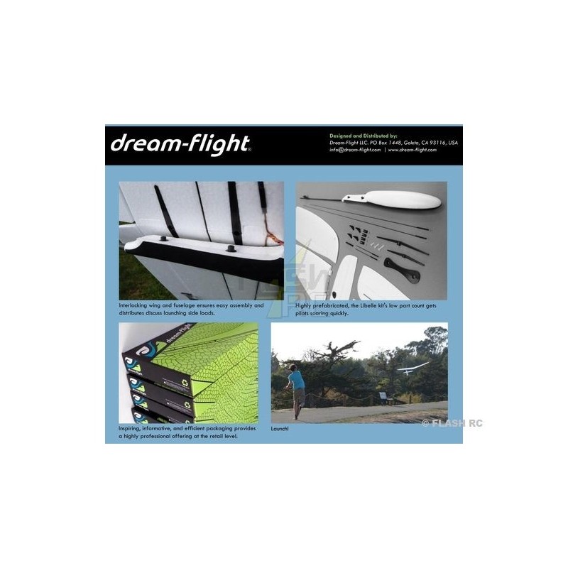 RC-Segelflugzeuge - Libelle F3K ca.1,20m DREAM FLIGHT - FLASH RC