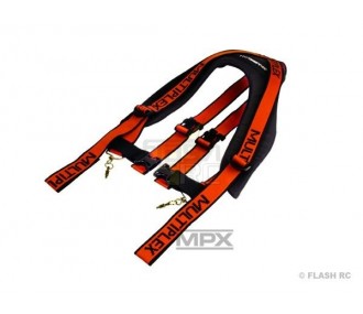 Correas, ganchos, soportes - Correa cruzada confort de lujo para Profi TX Multiplex - FLASH RC