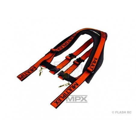 Sangles, crochets, supports - Sangle croisé confort Deluxe pour Profi TX Multiplex - FLASH RC
