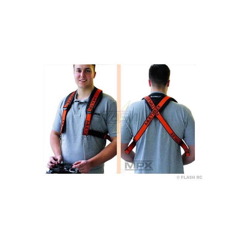 Straps, hooks, supports - Deluxe comfort cross strap for Profi TX Multiplex - FLASH RC