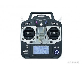 Mandos Radio - Radio Futaba T10J 10/8/0 2.4Ghz T-FHSS + R3008SB Modo 1 - FLASH RC