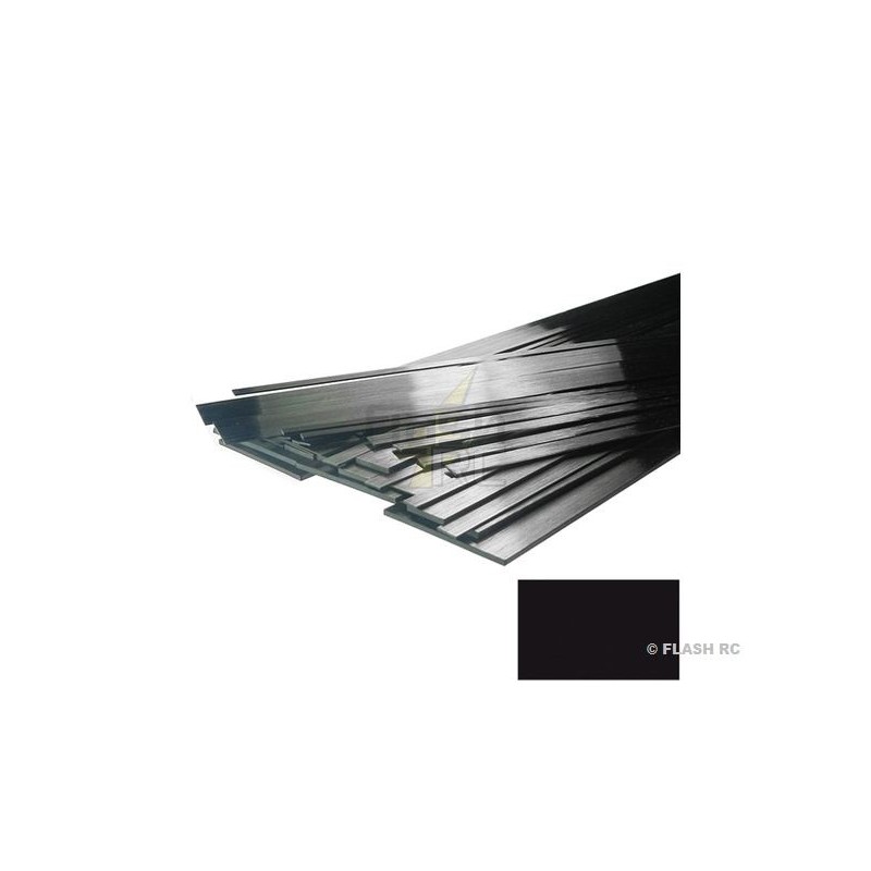 DPP (résine epoxy) - Plat carbone DPP 2.0 x 0.13 x 1000 mm R&G - FLASH RC