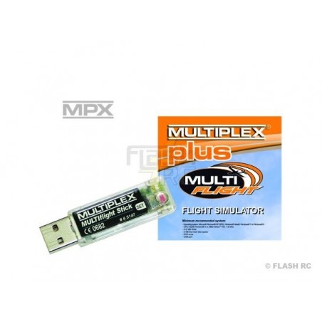 Simulateurs de vol - Simulateur Multiflight PLUS + Stick M-Link MULTPLEX - FLASH RC