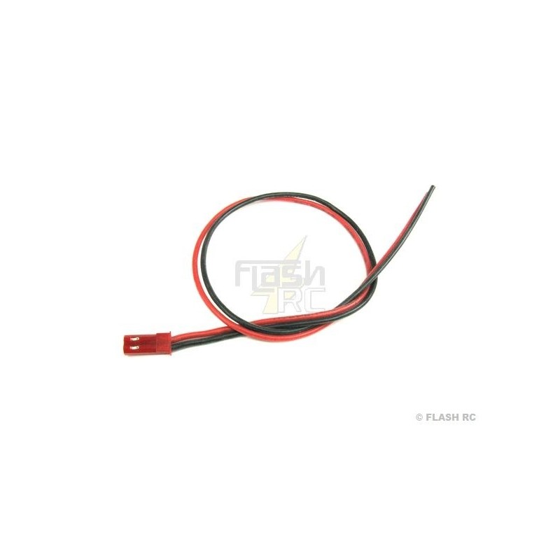 Cavi per batterie, motori, ecc... - JST-BEC maschio 0,5mm², 30cm qualità tedesca Muldental - FLASH RC