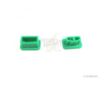 Clip di sicurezza per prolunghe e spine - Coppia di cappucci di protezione M/F per spine Muldental MPX - FLASH RC