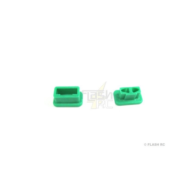 Security clips for extension cords/plugs - Pair of M/F protective caps for Muldental MPX plug - FLASH RC