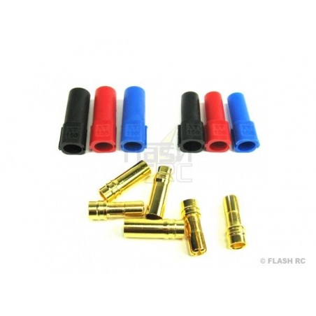 Toma AS150 / XT150 - Toma XT150 (6mm) 3x macho / 3x hembra Muldental - FLASH RC