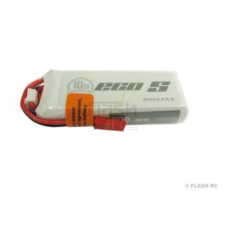 Baterías de propulsión de aviones RC - Batería Dualsky, lipo 2S 7.4V 800mAh 25C jst-bec plug - FLASH RC